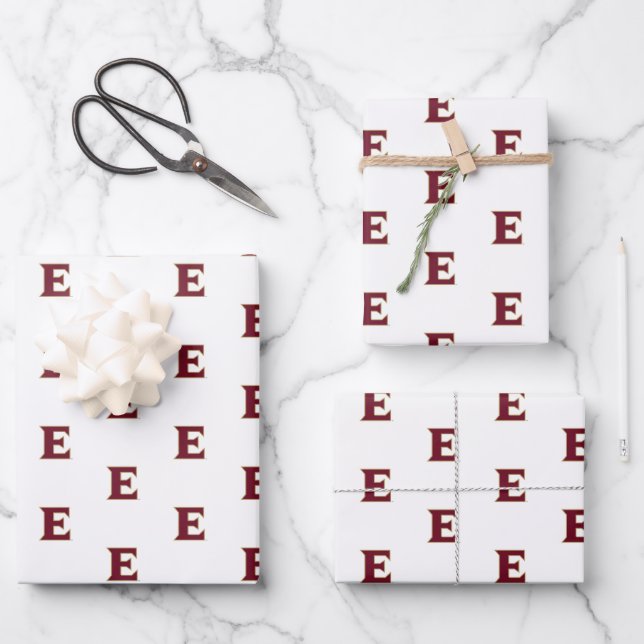 Elon University E Wrapping Paper Sheet (Front)