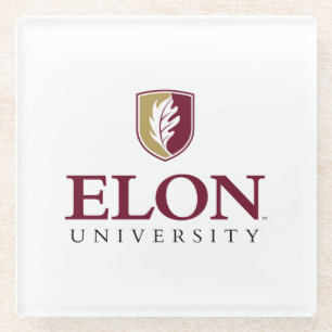 Elon University Glass Coaster