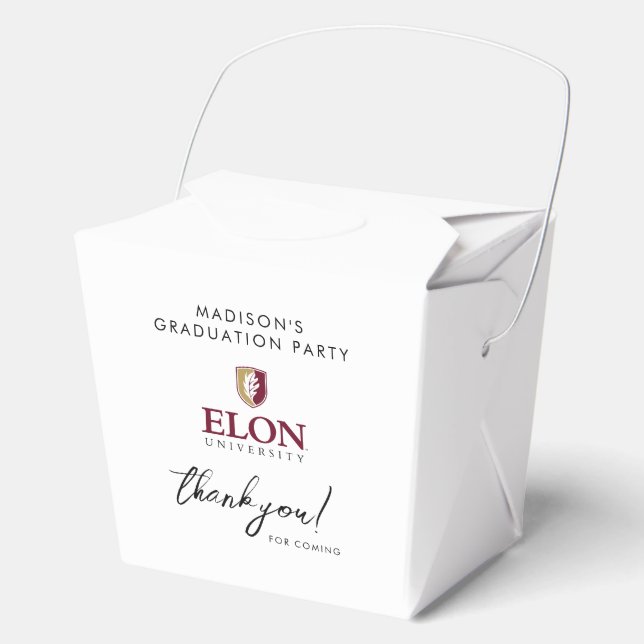 Elon University Graduation Favour Box (Front)
