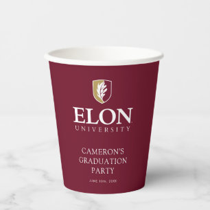 Elon University Graduation Paper Cups