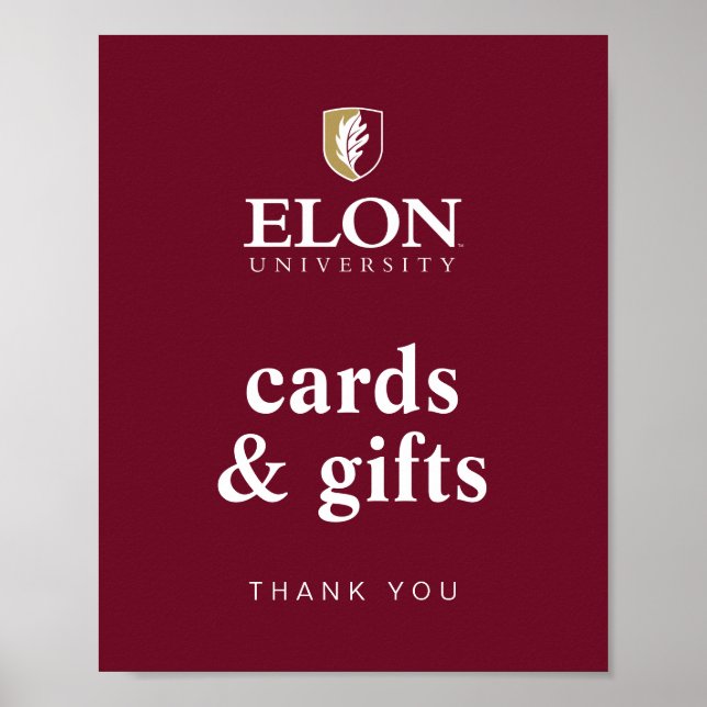 Elon University Graduation Poster (Front)