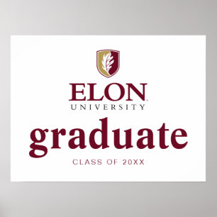 Elon University Graduation Poster