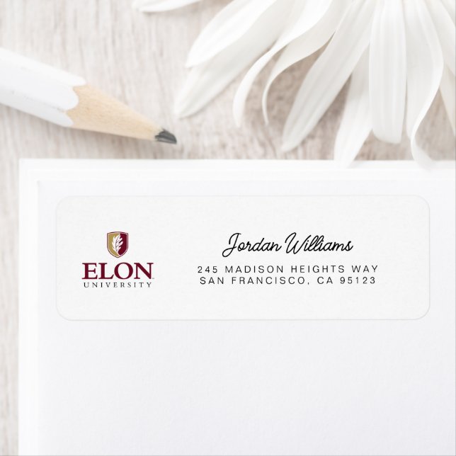 Elon University Return Address Label (Insitu)