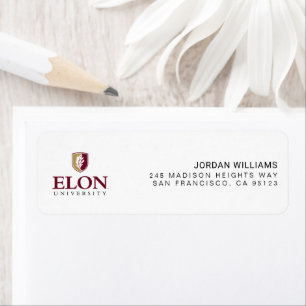 Elon University Return Address Label