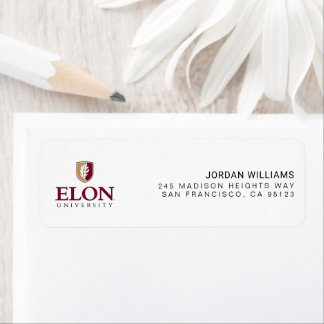 Elon University Return Address Label