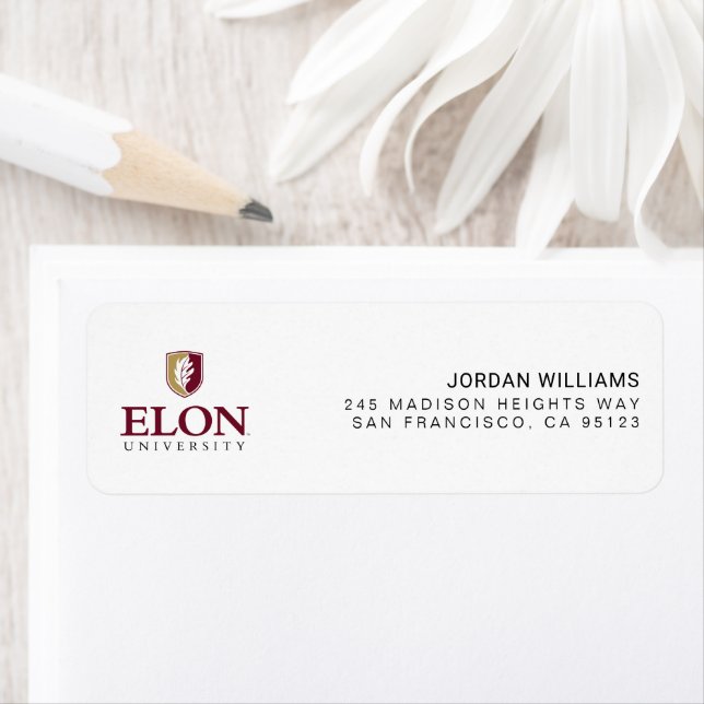 Elon University Return Address Label (Insitu)
