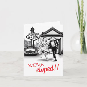 Eloped in Vegas Thank You Card