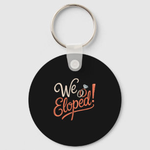 Eloped wife engagement fiancé couple husband wife key ring