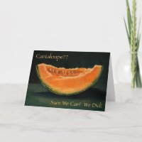 ELOPEMENT ANNOUNCEMENT: FUNNY: CANTELOUPE