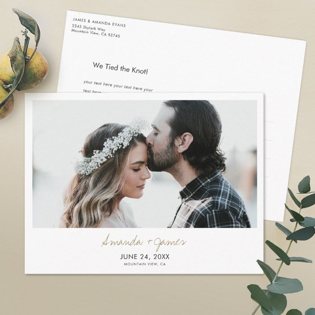 Elopement Announcement Postcard (Creator Uploaded)