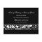 Elopement Announcement Postcards Black and White