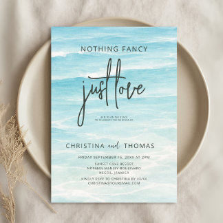 Elopement Beach Wedding Invitation