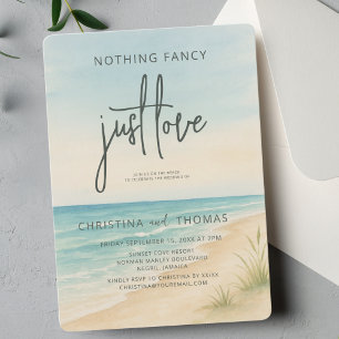 Elopement Beach Wedding Invitation