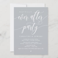 Elopement, Happily Ever After Party, Light Grey