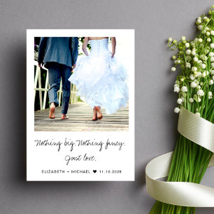 Elopement Photo Wedding Announcement