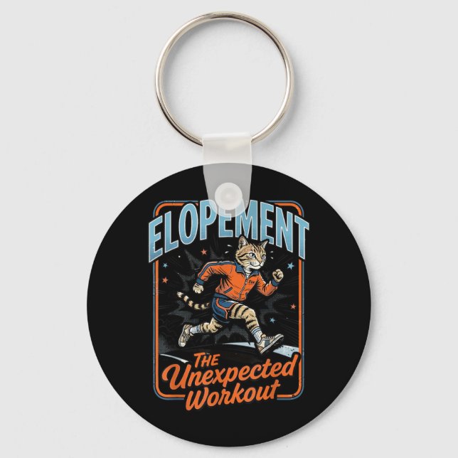 Elopement the Unexpected Workout Autism Key Ring (Front)