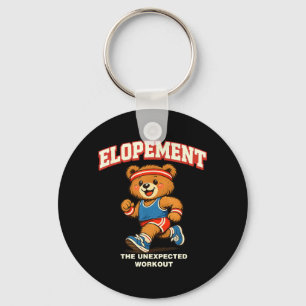 Elopement The Unexpected Workout Racoon Funny Key Ring