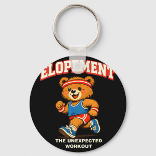 Elopement the unexpected workout racoon funny key ring