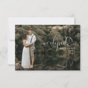 Elopement Wedding Invitations With Photos