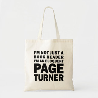 Eloquent Page Turner Bookish Lover Tote Bag