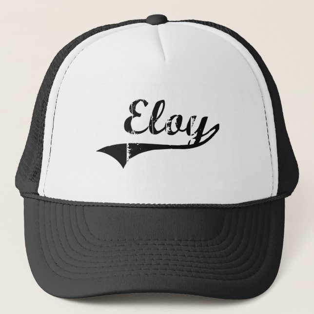 Eloy Classic Style Name Trucker Hat (Front)