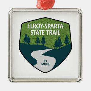 Elroy-Sparta State Trail Metal Ornament