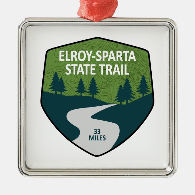 Elroy-Sparta State Trail Metal Ornament (Front)