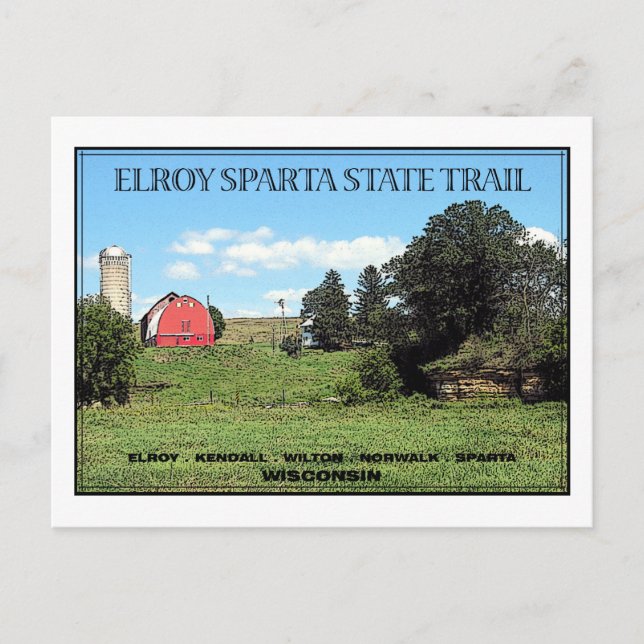 Elroy Sparta State Trail Postcard (Front)