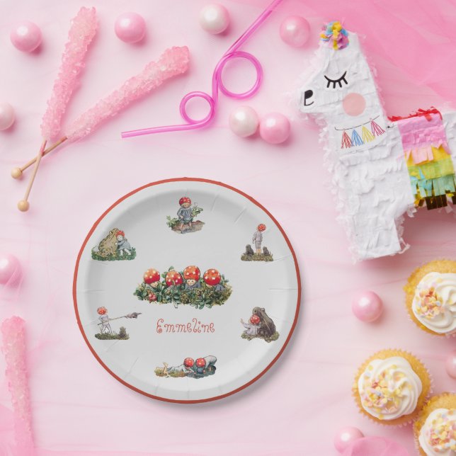 Elsa Beskow Children of the Forest Paper Plate (Party)