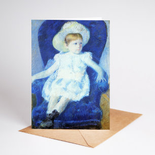 Elsie in a Blue Chair Mary Cassatt Card