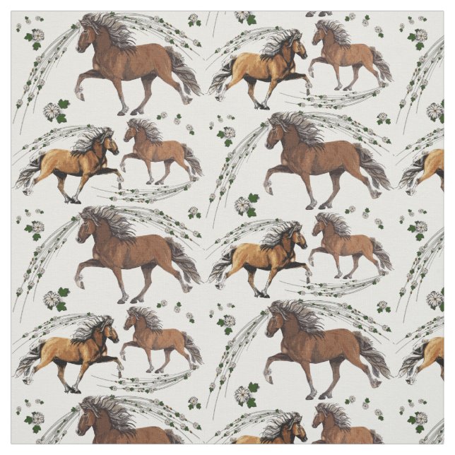Elska and the Flowers Fabric (Swatch)