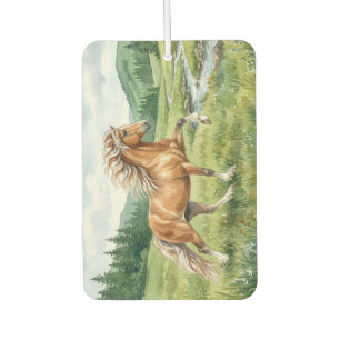 Elska Icelandic Horse Watercolor landscape Car Air Freshener