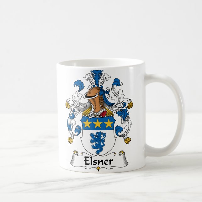 Elsner Family Crest Coffee Mug (Right)