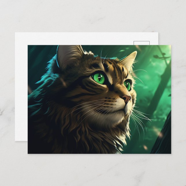 Elusive Felines Postcard (Front/Back)