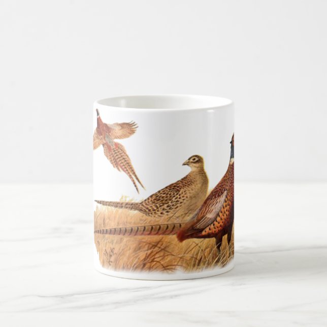 Elusive Pheasant Bird Hunting Coffee Mug (Center)