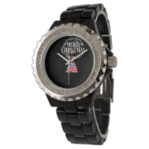 eluxury Merry Christmas wristwatch. Watch
