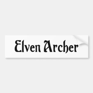 Elven Archer Bumper Sticker