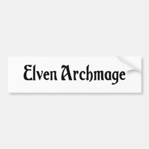 Elven Archmage Bumper Sticker
