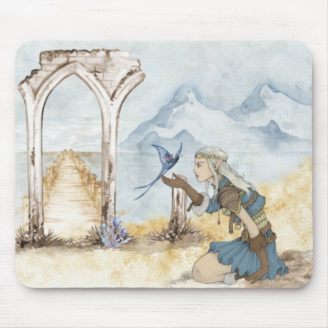 Elven Druid Mouse Pad (Front)