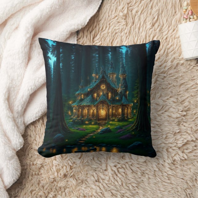 Elven Glade Castle  Cushion (Blanket)