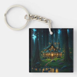 Elven Glade Castle Key Ring