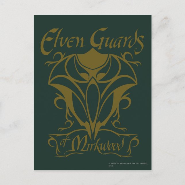Elven Guards of Mirkwood Name Postcard (Front)