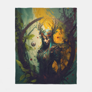 Elven Ranger Fantasy Blanket D&D Gift