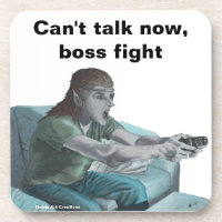Elven Video Gamer Game Player Plastic Coasters