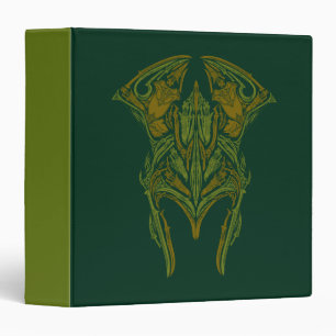 Elven Weapons Helmet Icon 3 Ring Binder