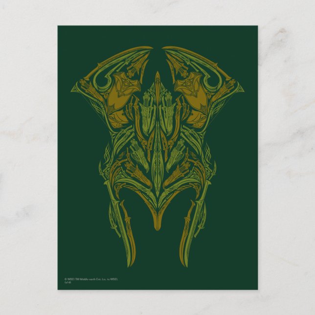 Elven Weapons Helmet Icon Postcard (Front)