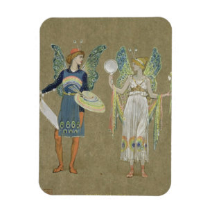 Elves and Fairy Painters, from 'The Snowman' 1899 Magnet