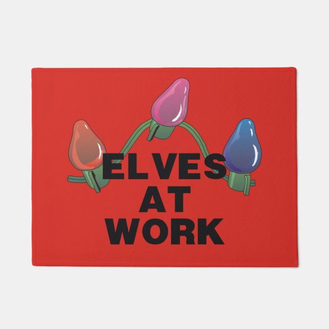 Elves At Work Doormat (Front)
