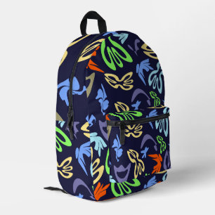 Elves, Butterflies and Masks 4 Printed Backpack