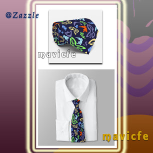 Elves, Butterflies and Masks 4 Tie